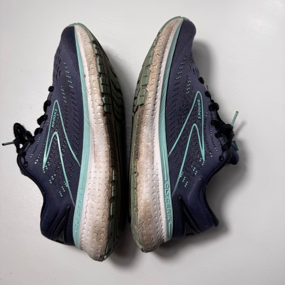 Brooks Glycerine 19 Womens Sz 9 Shoe Blue Mesh Running Walking Sneaker - Picture 3 of 6